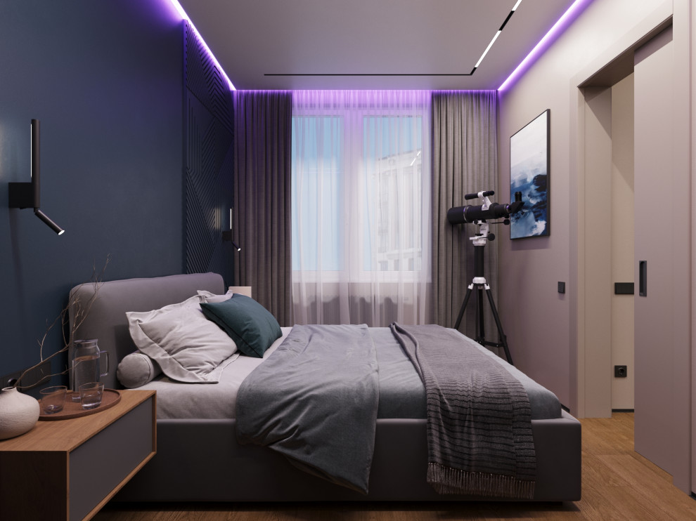 Дизайн-проект квартиры в темно серых тонах