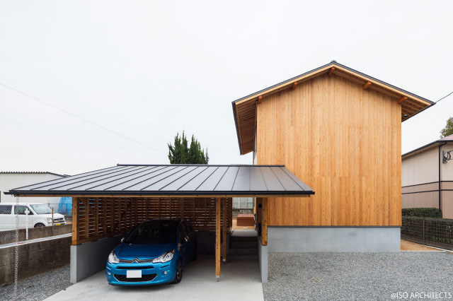 大野城の家 skandinavisch-garage