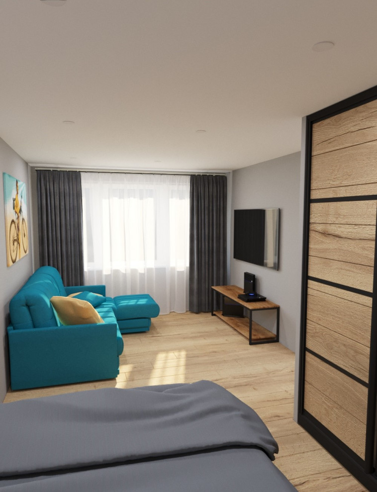 Однокомнатная хрущёвка для холостяка