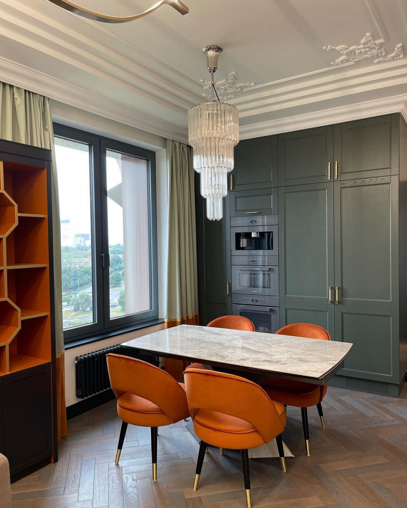 Кухня в цвете “Еловый лес”