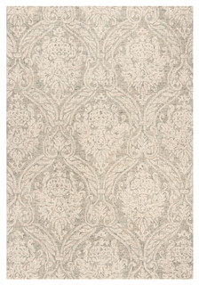 6' x 9' Grey Safavieh Abstract Collection ABT204A Handmade Premium Wool Area Rug Ivory 6' x 9' Grey Safavieh Abstract Collection ABT204A Handmade Premium Wool Area Rug Ivory
