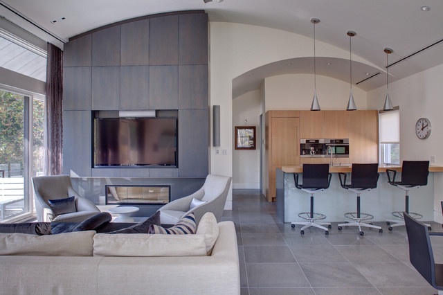 Garage/Man Cave moderne-dagligstue