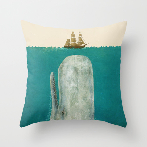 Moby Throw Pillow