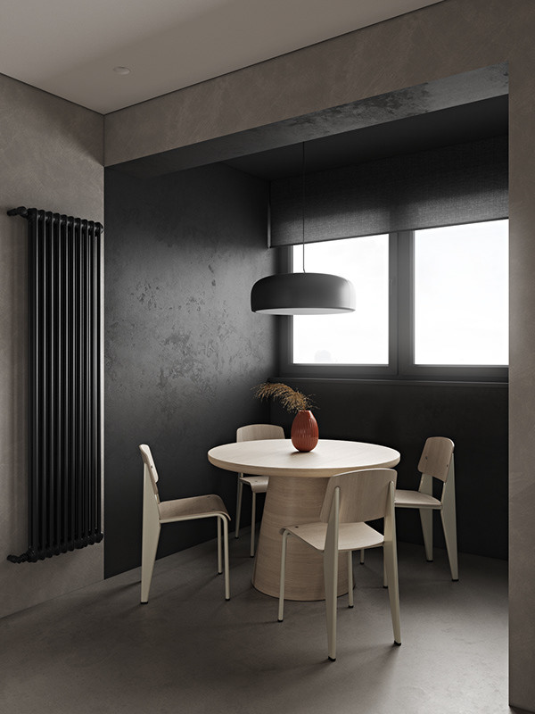 Кухня-гостиная объединённая с лоджией