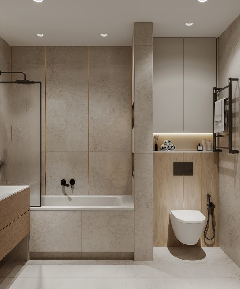 Дизайн-проект трехкомнатной квартиры в современном стиле