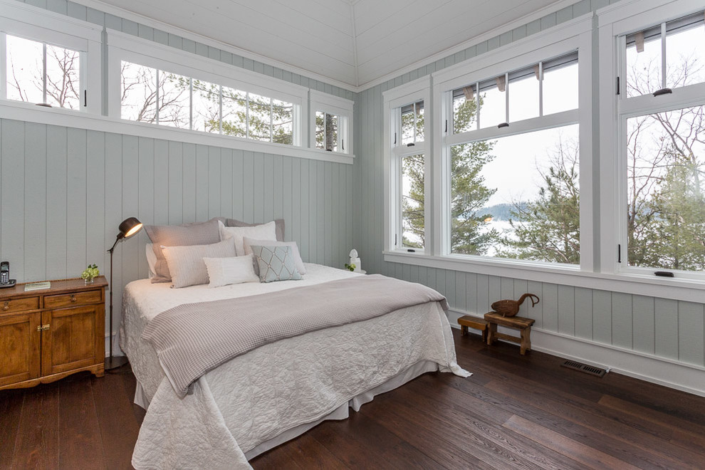 This is an example of a beach style bedroom in Toronto.