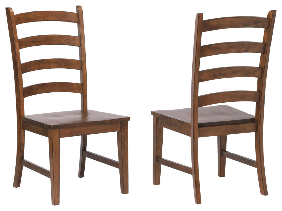Besthom Simply Brook Brown Set of 2 Side Chair BH-BR-C80-AM-2 -  Transitional - Dining Chairs - by GwG Outlet | Houzz