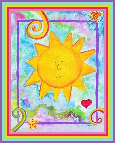 You Brighten My Day, Ready To Hang Canvas Kid's Wall Decor, 8 X 10