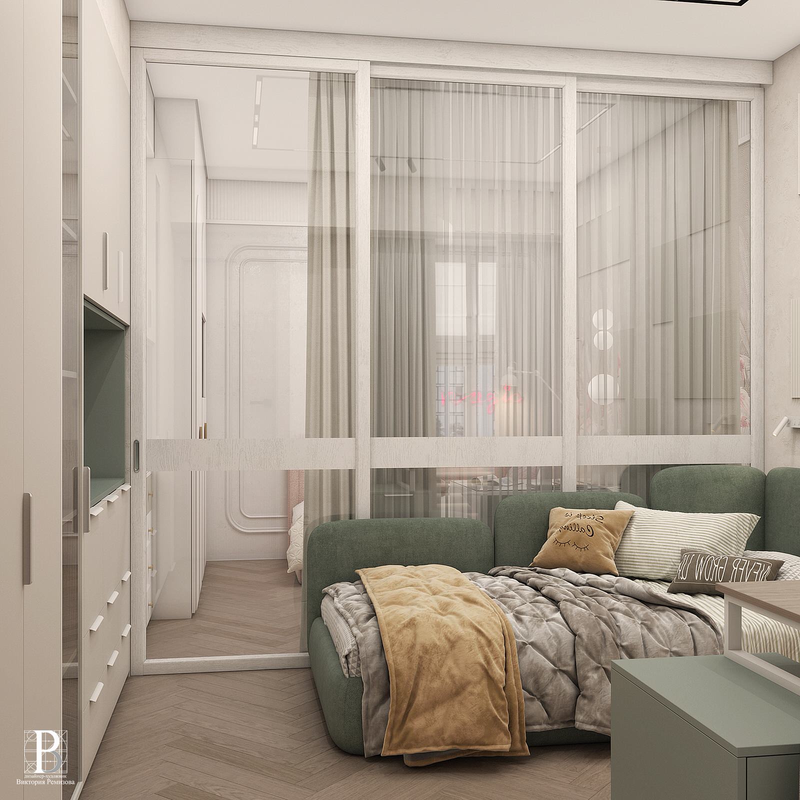 Дизайн интерьера квартиры 56,8 кв.м., г. Пятигорск, ул. Пестова 5