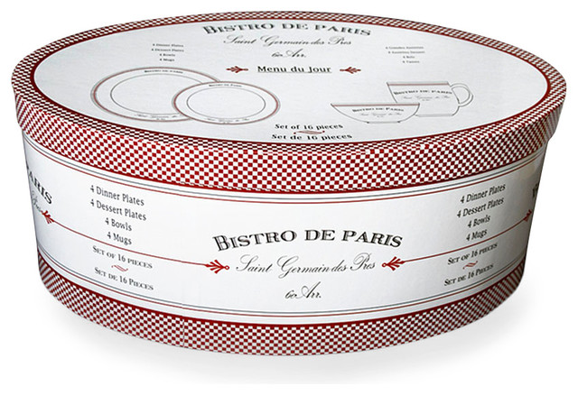 Bistro Dishes, Set of 16