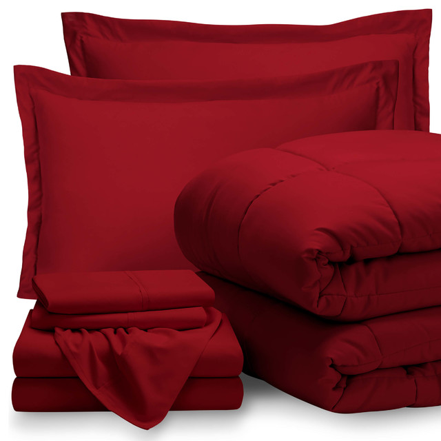 7 Piece Bed In A Bag Queen King Cal King Contemporary