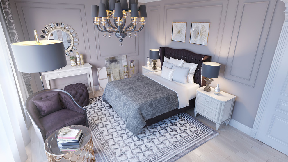 Дизайн спальни в коттеджном поселке