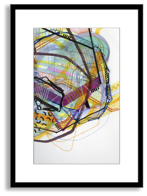 Jaime Derringer's 'Neon Jungle' Framed Paper Art, 27x40