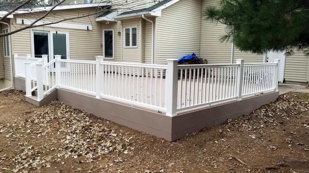 Deck - large backyard deck idea with no cover