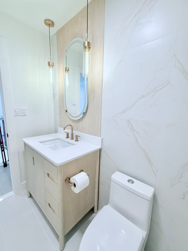 Light + Lasting Hall bath