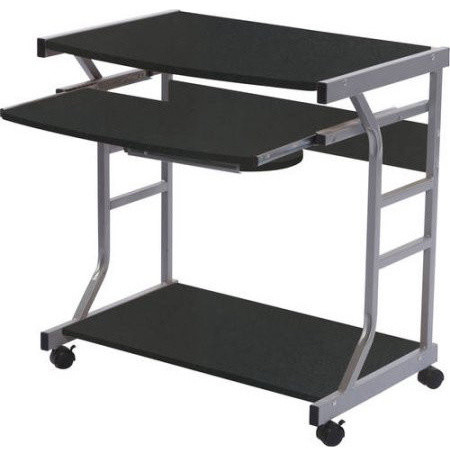 Small Compact Mobile Portable Student Computer Berkeley Desk With Wheels