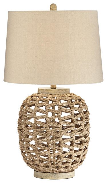 rattan desk lamp
