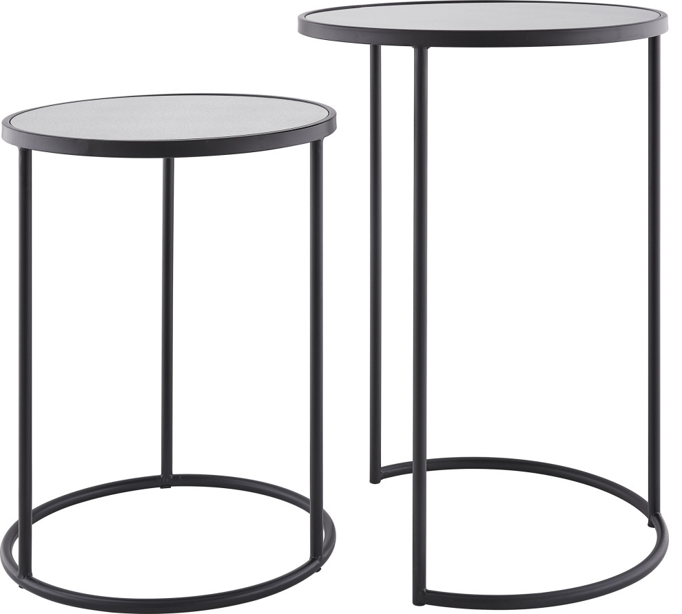 Alcovy Metal Nesting Accent Tables (Set of 2) Transitional Coffee