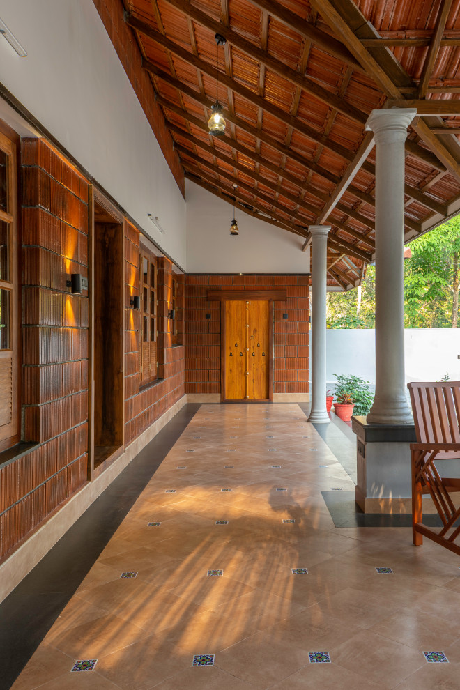 This is an example of an Indian patio in Chennai.