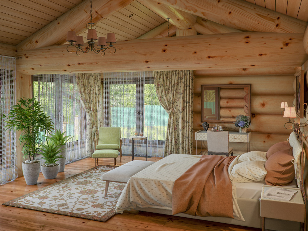 Дизайн интерьера деревянного дома