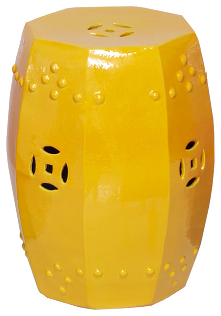 Octagon Stool/Table, Yellow