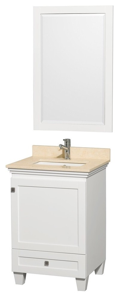 Accmilan 24" White Bathroom Vanity Set