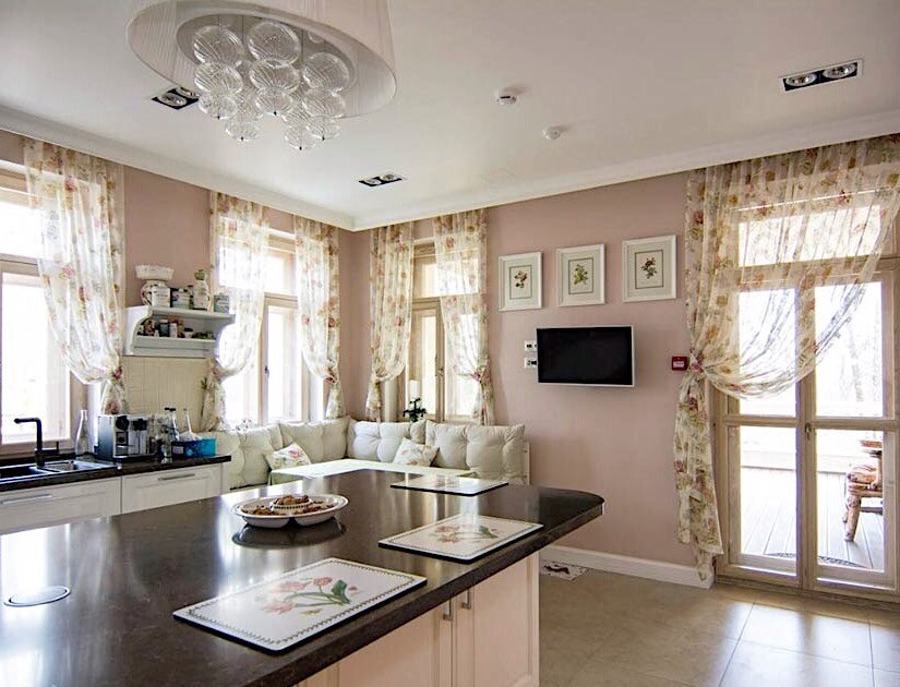 Текстиль в загородном доме