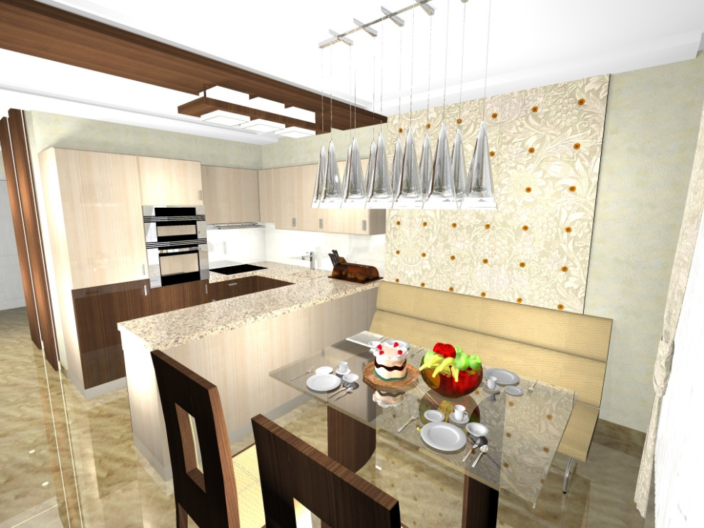 Частный интерьер маленькой квартиры в новостройке Самары.