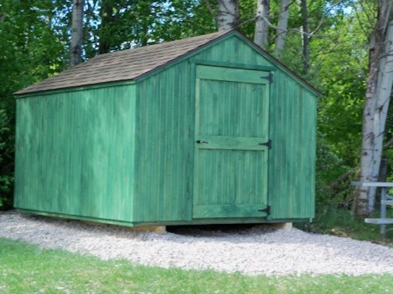This is an example of a mid-sized detached garden shed in Burlington.