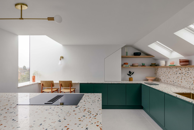 Non Boxy Lofty contemporaneo-cocina