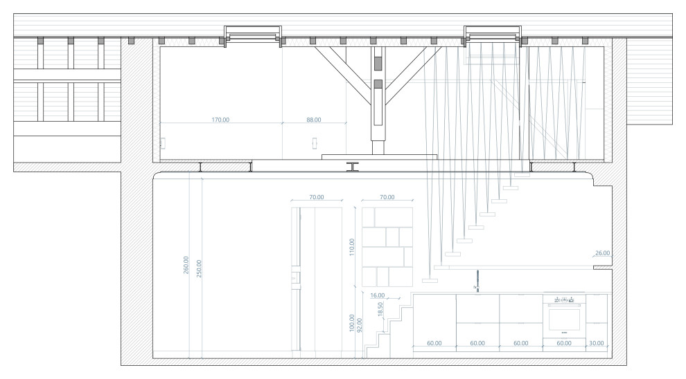Projet - Coupe longitudinale AA'