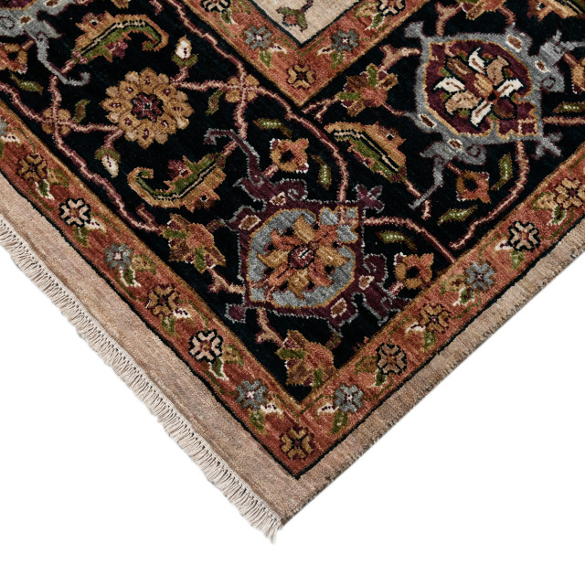 Angelique Rugs Angelique Ledbury Hand-Knotted Wool Area Rug, 8'x10' - Traditional ...