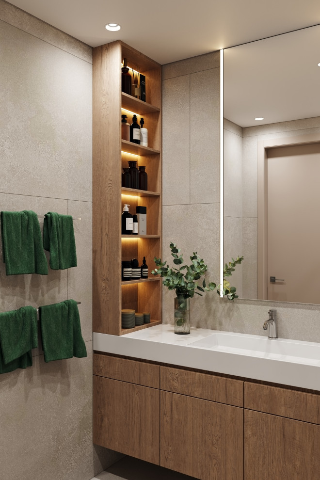 Дизайн интерьера квартиры в современном стиле в ЖК Селигер Сити, Москва