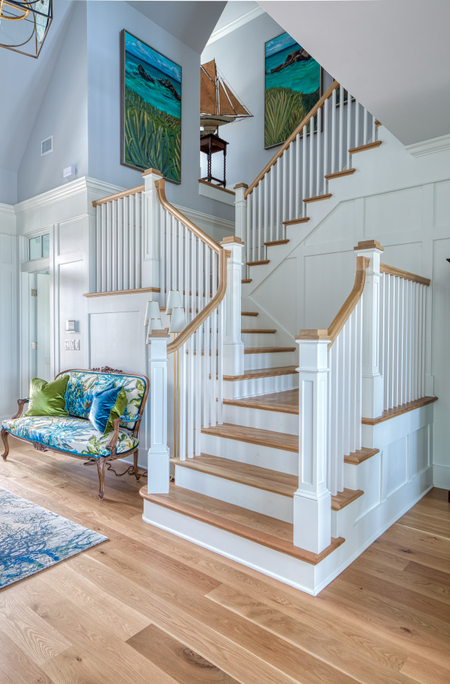 Inspiration for a coastal staircase remodel in Charleston