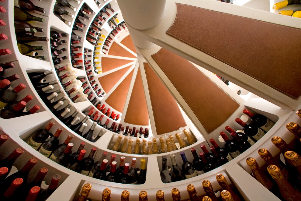 Inspiration for a modern wine cellar in Melbourne.