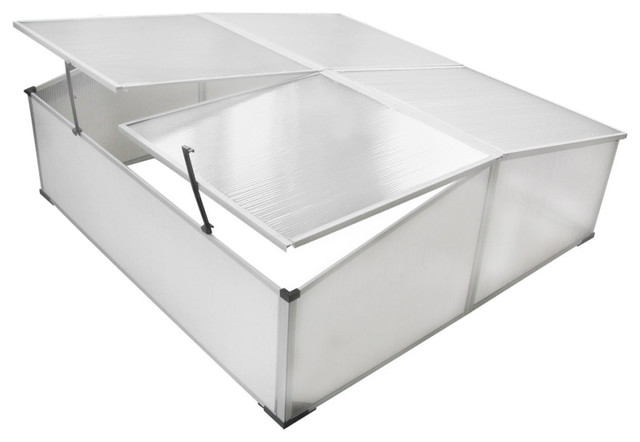 vidaXL Cold Frame 4-Lid, 108x41x110 cm