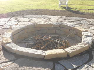 Bob's Grading Lannon stone fire pit