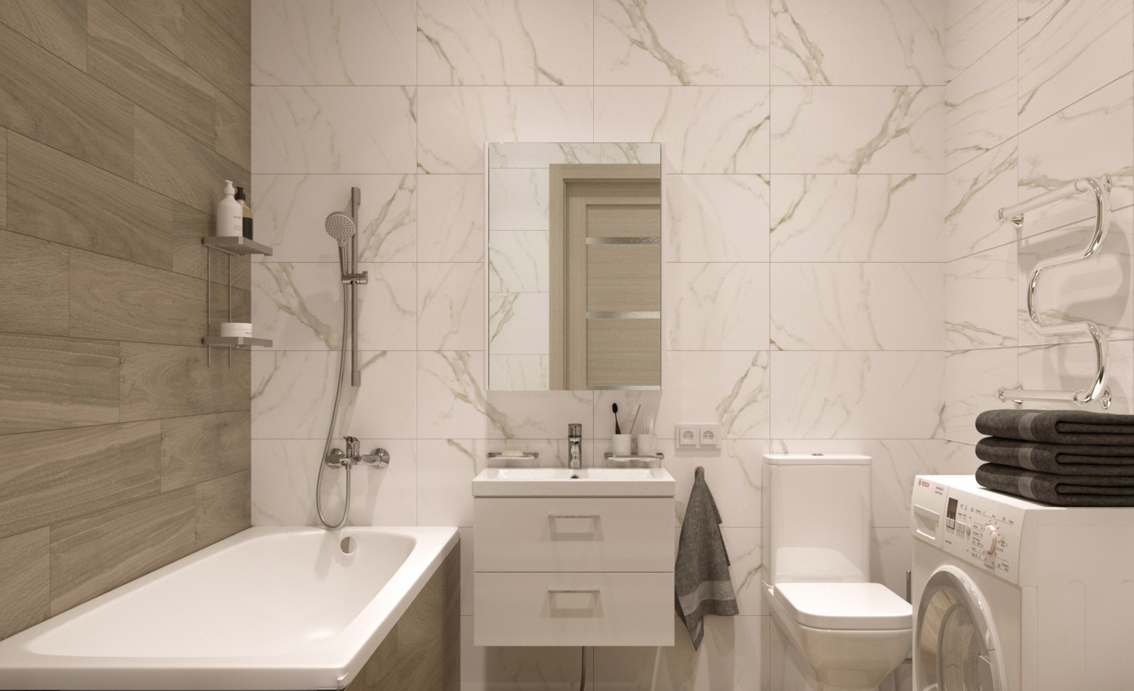 Типовой проект №2 бюджетного ремонта от застройщика.