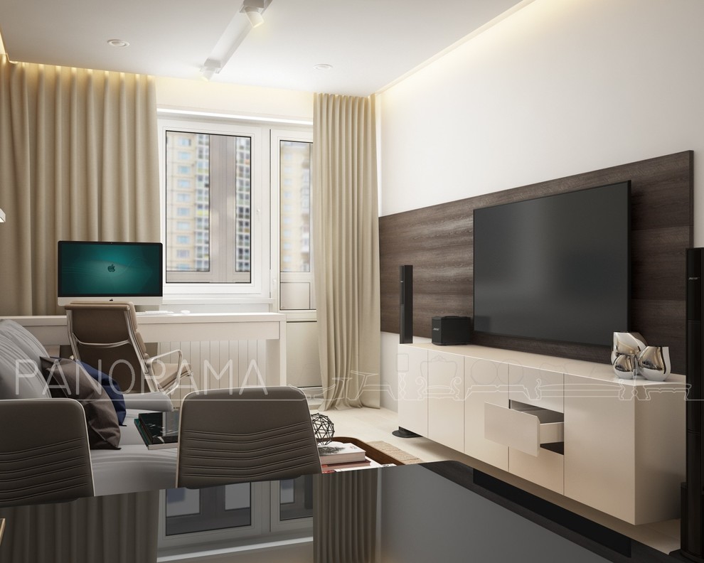 Проект квартиры "евродвушки" S - 50 кв.м.