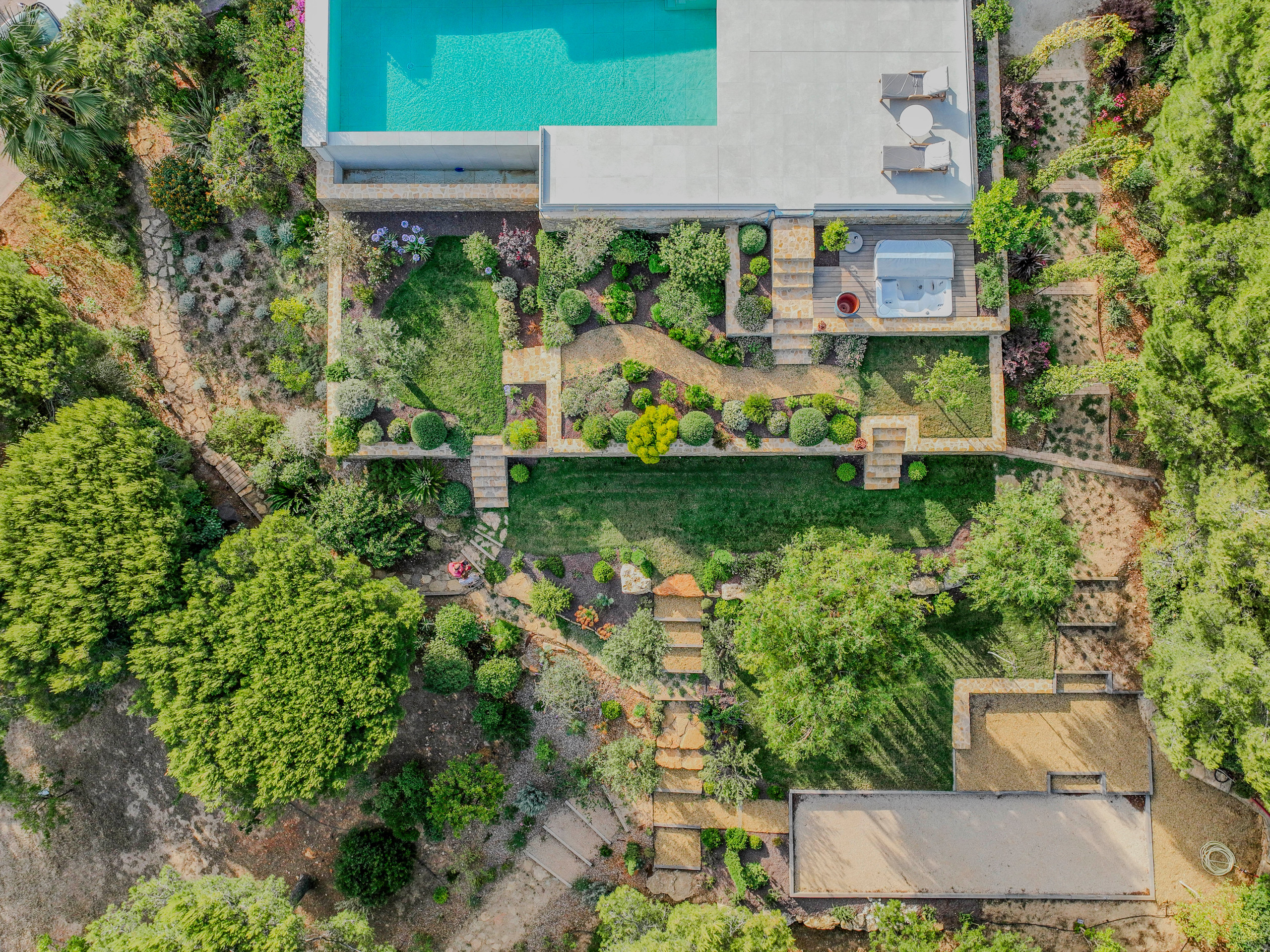 Jardin méditerranéen à La londe les maures dans le Var (83)