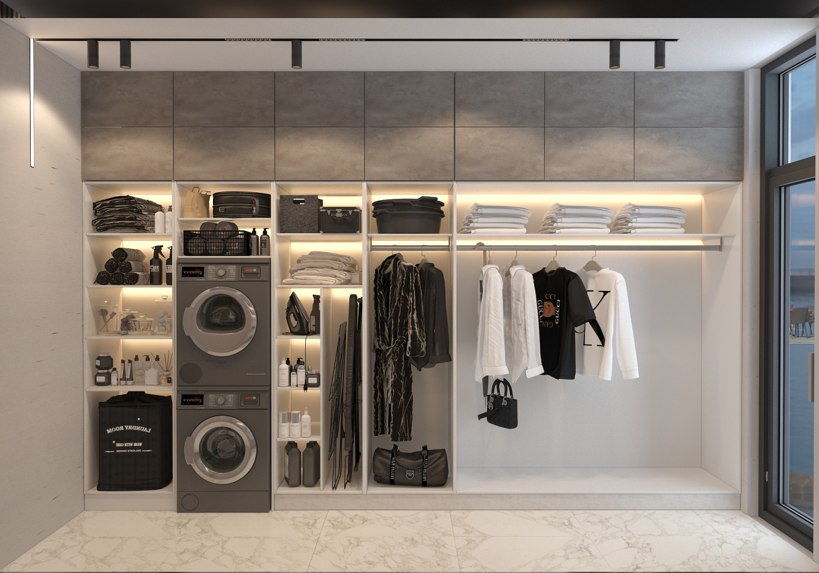 Прачечная в проекте загородного дома Mountain House