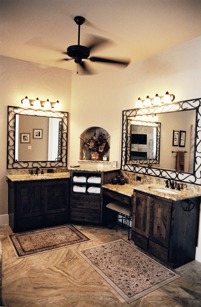 Bathroom - rustic bathroom idea in Austin