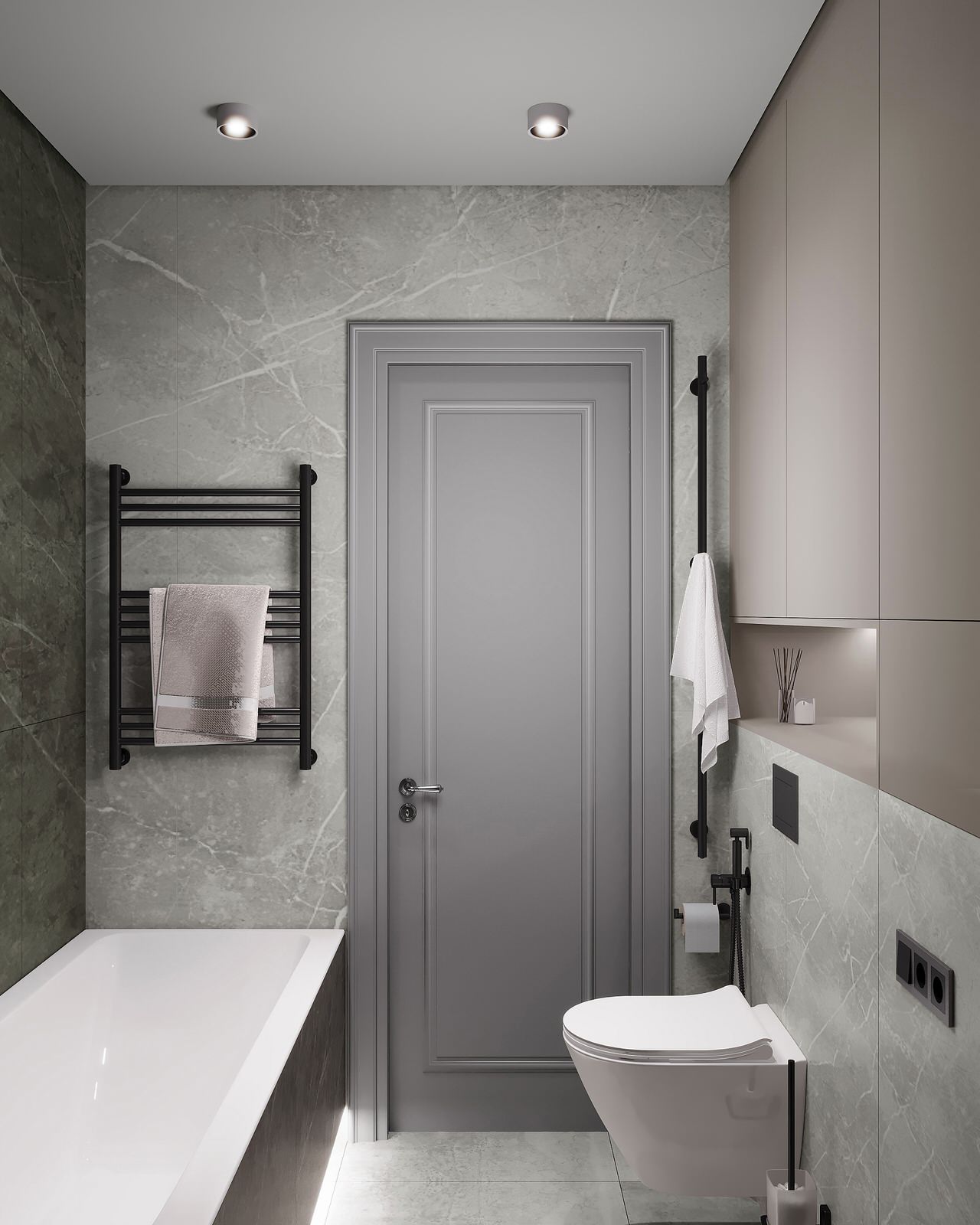 Дизайн интерьера квартиры с открытой террасой в жилом комплексе "Тармо"