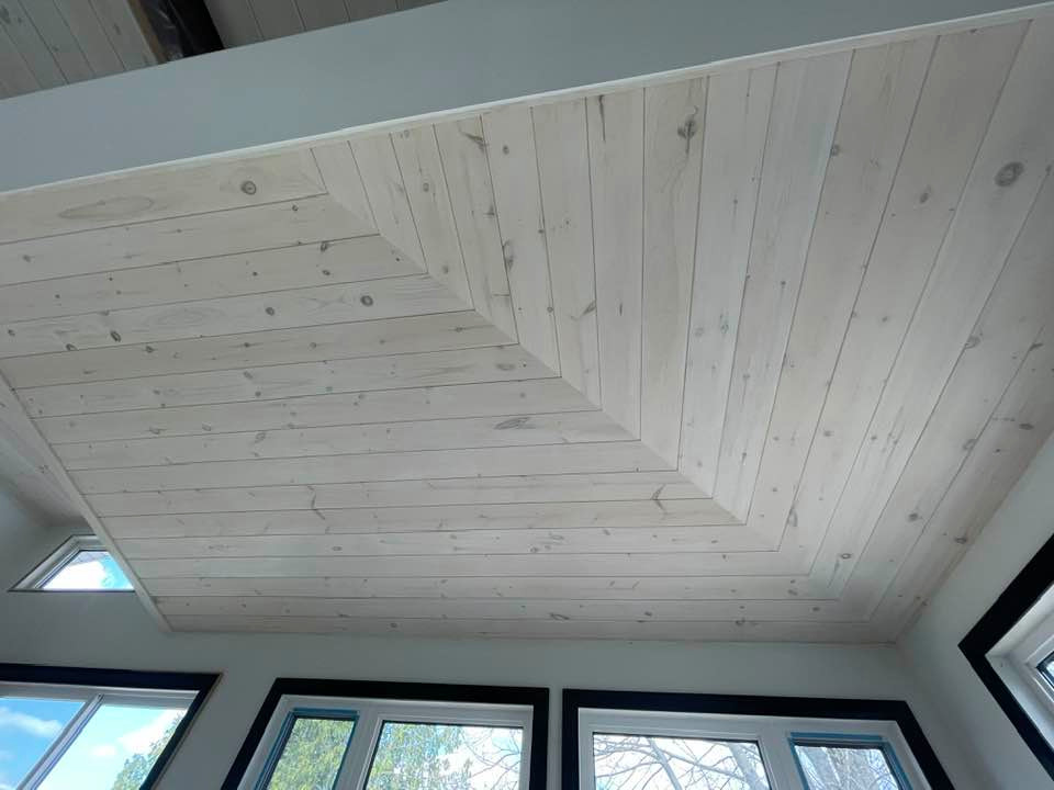 Pickled Pine Vaulted Ceiling