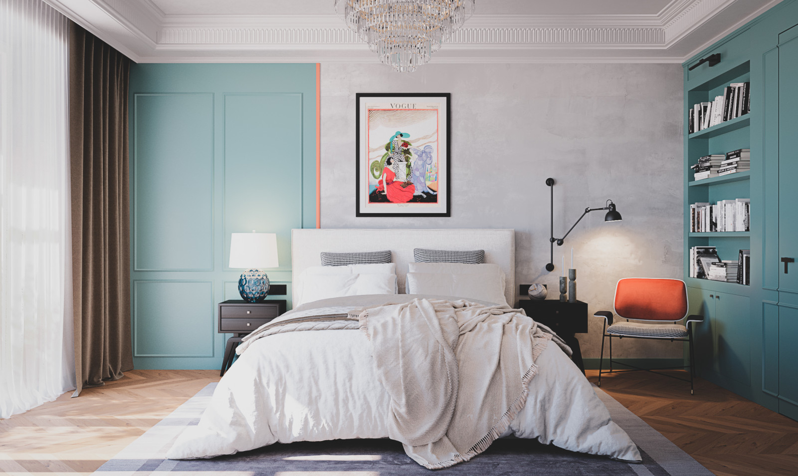 Проект спальни для молодой семьи