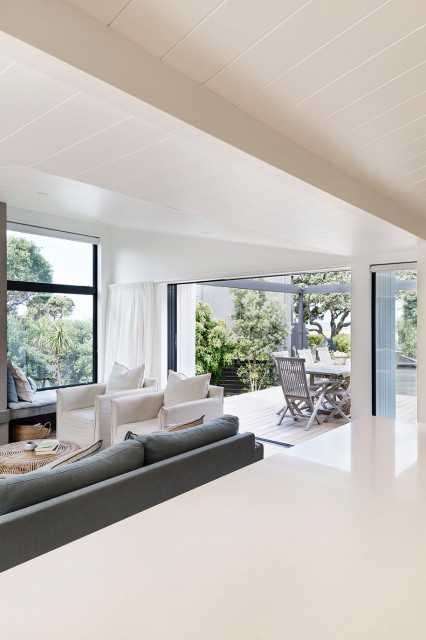 Pauanui House maritimt-dagligstue