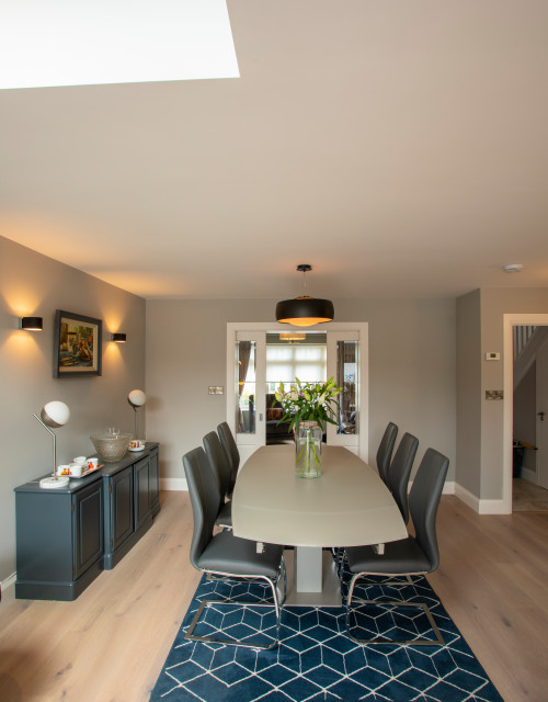 Modern dining area with contemporary lighting modern-matplats