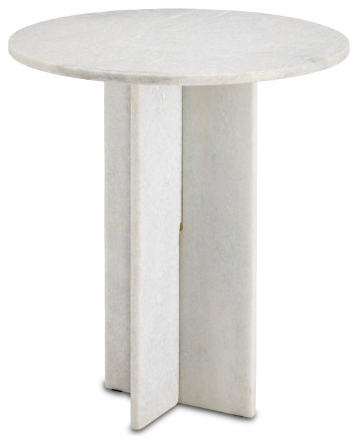 Harmon White Accent Table Transitional Side Tables And End Tables