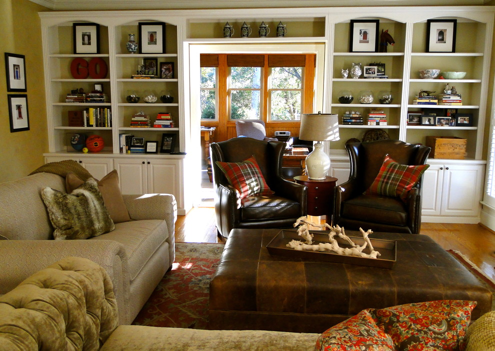Inspiration for an eclectic living room in Charlotte.