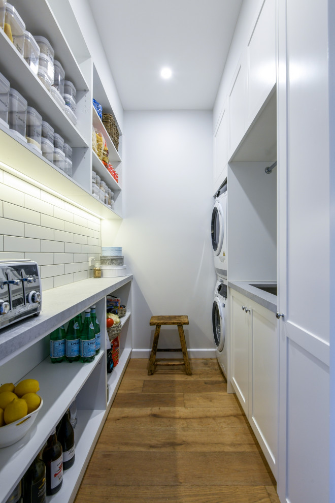 Walk-in Butlers Pantry with Laundry - Contemporary - Laundry Room ...